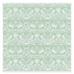 William Morris Strawberry Thief duk 150x150 cm grønn