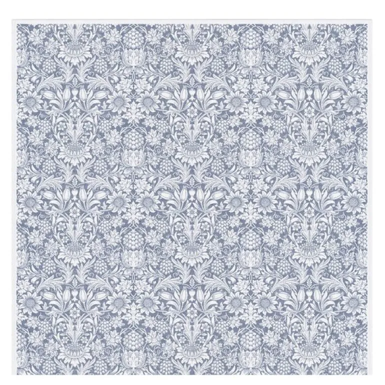 William Morris Sunflower duk 150x150 cm mørk blå