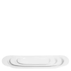 Wing serveringsfat 3 deler hvit