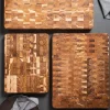 Wooden board skjærefjøl i tre 60x40 cm teak