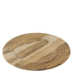 Wooden board tallerken 33 cm teak