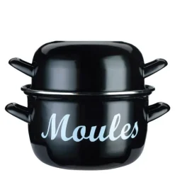 World of flavours blåskjellgryte medium 18 cm svart