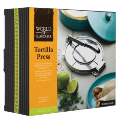 World of flavours tortillapresse sølv