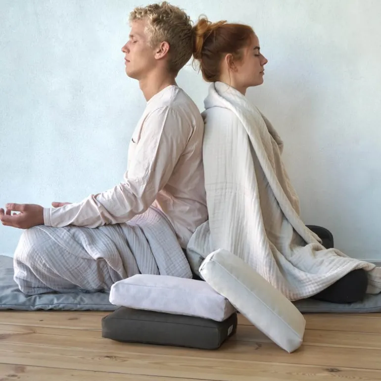 Yoga- og meditasjonspute 30x2x20 cm dark grey