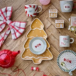Yule krus 38 cl 2 stk natur/julemotiv