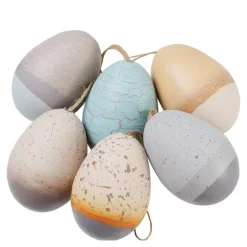 Zen påskeegg 6 stk 6 cm multi